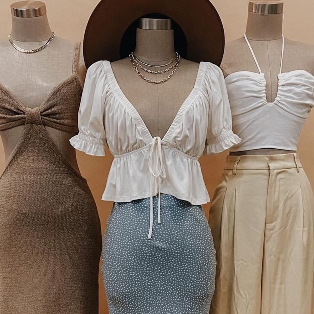 Lilyful Babydoll ivory top